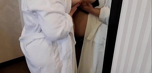  Big mommy play in the hotel in sexy lengerie